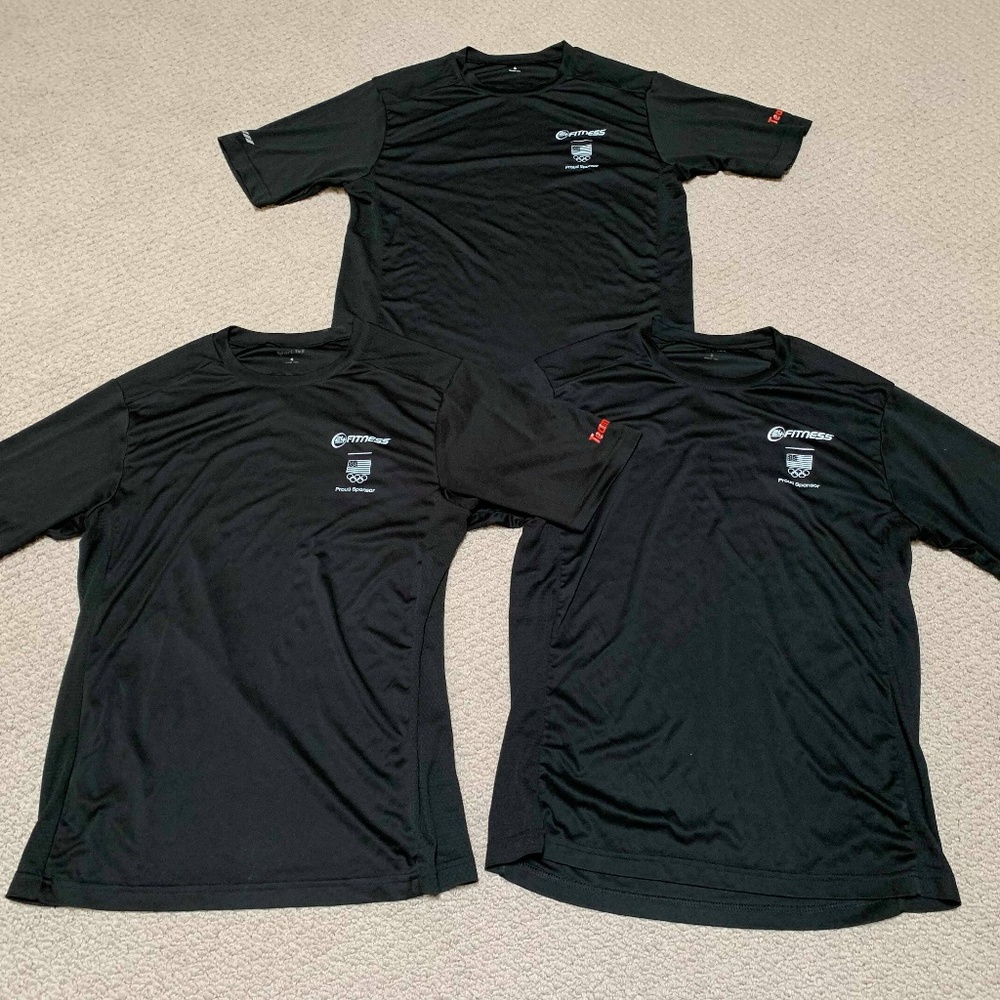 Lot of 3 24 Hour Fitness Men's Employee Shirts